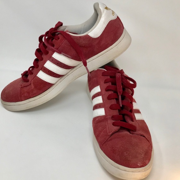 adidas campus red mens